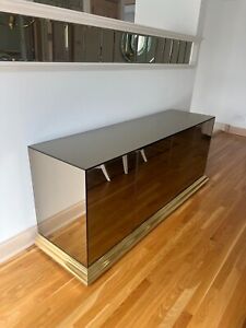 Ello Brass And Glass Credenza Mcm/Hollywood Regency