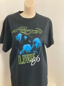 Poison Live 86 Rock n Roll T-Shirt schwarz - Bild 1 von 2