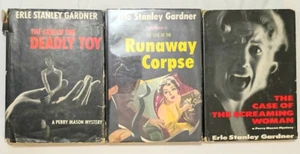 Vintage Perry Mason Books Lot Of 3 By Erle Stanley Gardner HC DJ Mystery - Picture 1 of 9