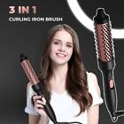 3 IN 1 Heated Curling Iron Brush 32mm Round Brush Styling Tools  Home