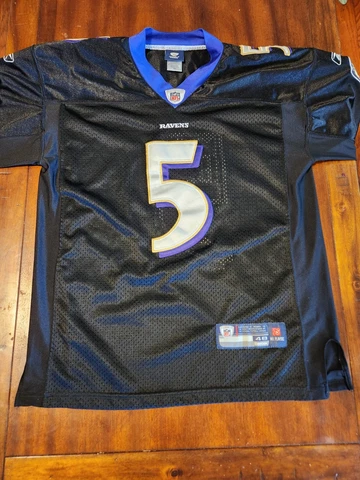 Reebok Authentic Baltimore Ravens Joe Flacco NFL Football Jersey size 48 Cover