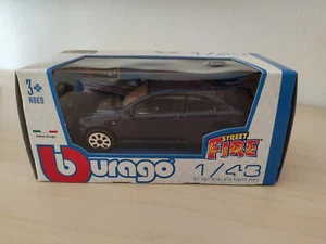 Alfa Romeo GT Burago Modellino Auto Blu Scuro Scala 1:43 Street Fire Die Cast Me - Foto 1 di 1