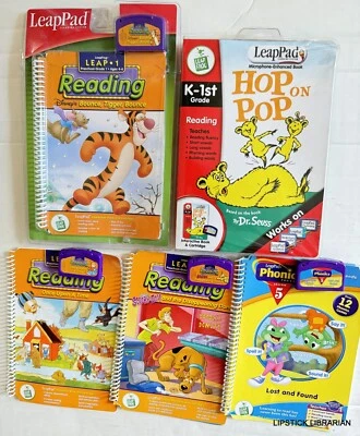 Leapfrog Schoolhouse Phonics Series K - 1st Book and Cartridge LOT 5 Dr. Seuss - Image 1 of 3