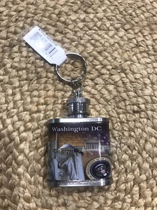 Llavero y mini frasco ~ Washington D.C. Capital de EE. UU. - Recuerdos - Nuevo con etiquetas - Imagen 1 de 3