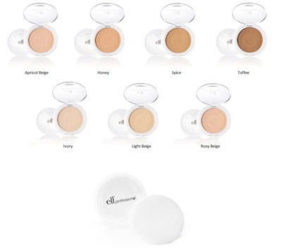 e.l.f. Clarifying Pressed Powder Pick Your Color w/ELF Powder Puffs NEW Free S&H - Image 1 of 2