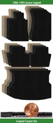 Custom Classic Loop Carpet Mat Set for 1986-1995 Acura Legend (5 pieces) #1Y - Image 1 of 4