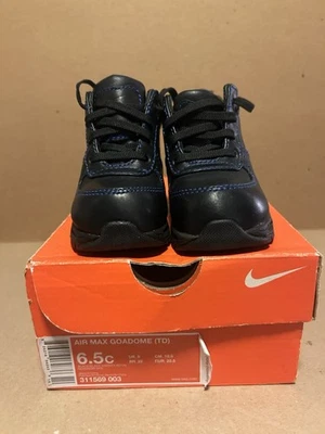 Nike Air Max Goadome (TD) Cuero ACG Botas Negras Varsity Royal 6.5c Nuevas En Caja Foto 1 de 4