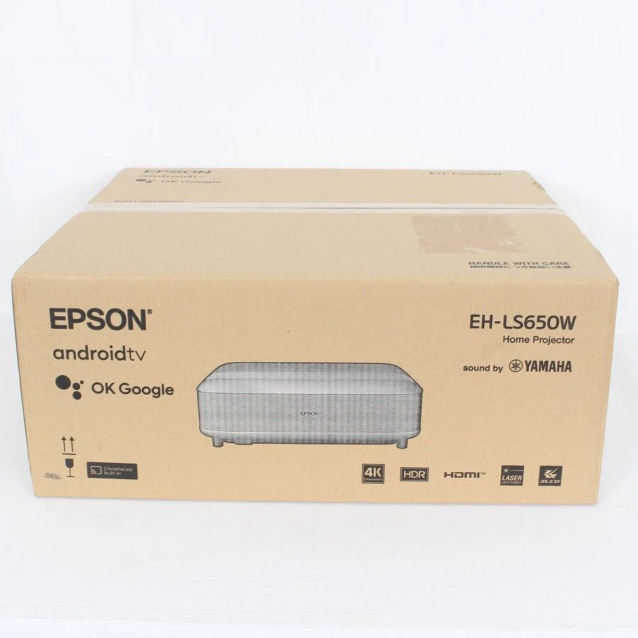 EPSON Laser 4K PRO UHD Projector EH-LS650W 3600 Lumens Short Throw 120" Screen