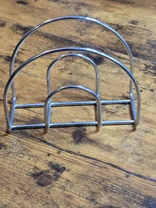 Large Chrome Wire Paper Napkin Holder For Dining Table - Picture 1 of 3