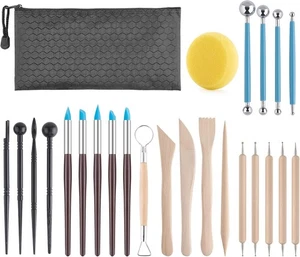Luney Knete Werkzeug Kit, 25 STCK. Lufttrocknen Modellierset für Mehrfarbig - Bild 1 von 8