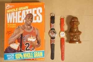 1980's to 1990's Michael Jordan Wheaties Box Space Jam Candy & Watches Lot - Picture 1 of 12