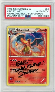 PSA Eric Stuart Signed Charizard - (Cosmos Holo) 020/149 Blister Exclusives Holo - Picture 1 of 2