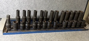 EXPERT BY MAC TOOLS IMPACT SOCKET SET  27 Pc  3/8" DR  METRIC/ STANDARD  E041643 - Picture 1 of 4