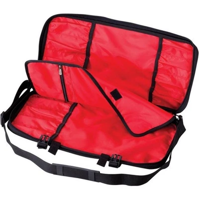 Mercer Single Zip 21" x 10" x1.25" 600D Polyester Black/Red Knife Case - M30512M - Image 1 of 2