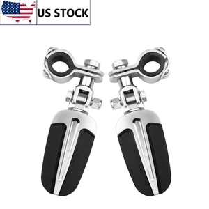 Highway FootPegs Pedals For Harley Accessories 1''-1.25'' Mount Bracket Bars - Picture 1 of 7