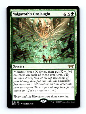 #204 2024 Duskmourn: House of Horror DSK Valgavoth's Onslaught RARE - Image 1 of 2