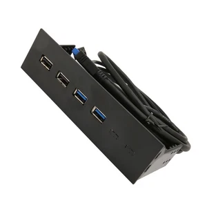 Usb Front Panel 2 Usb2.0 2 Usb3.0 High Speed Transmission 5.25In Computer AM - Afbeelding 1 van 23