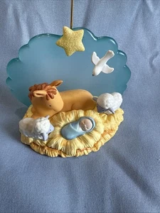 Hallmark 2002 Jesus & Friends Keepsake Xmas Ornament w Light Option Manger NIB - Picture 1 of 5