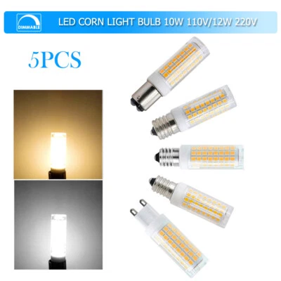 5X Dimmable 10W 12W Led Corn Light Bulb G9 G4 Daylight E12 E11 Ceramic Lamps - Image 1 of 4