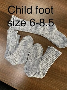 Multipack of 3 Pairs Children long grey socks foot size 6-8.5 New - Picture 1 of 7