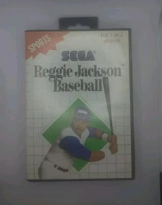 Reggie Jackson Baseball (Sega Master System, 1988) with Case - Picture 1 of 6
