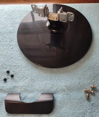 Black Asus VS238H-P Monitor Screen Display Stand Base & Screws, Hole Covers 2012 - Image 1 of 4