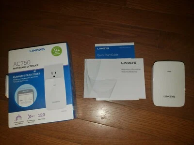 Linksys AC750 Dual-Band Wi-Fi Range Extender Open Box - Image 1 of 4