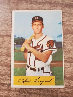 Johnny Logan 1954 Bowman 80 - Image 1 of 2