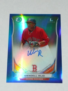 WENDELL RIJO 2014 Bowman Chrome BLUE REFRACTOR Autograph #62/150 AUTO Red Sox - Picture 1 of 2