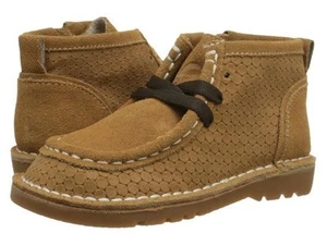 NIB LIVIE & LUCA Shoes Booties Boots Bailey Cognac Tan Suede Leather toddler 5 - Picture 1 of 2