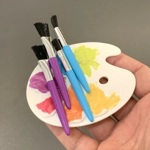 LOT Artboard and 4 brushes ART ACCESSORIES For American Girl 18" Dolls Gift  #R - Picture 1 of 4