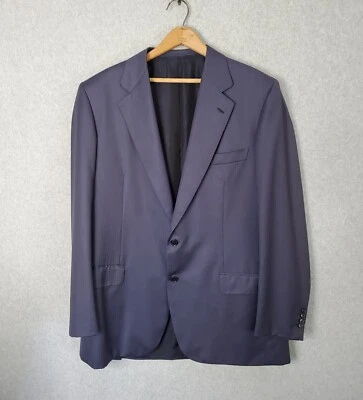 Brioni Jacket Sport Coat 2 Button Blue Striped Palatino Size US 44L 100% Wool - Image 1 of 4