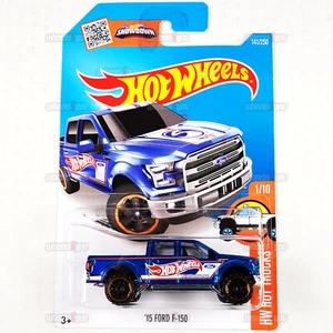 2016 Hot Wheels 15 FORD F-150 #141 blu - HW Hot Trucks - 1:64 Mattel DHR47 - Foto 1 di 2