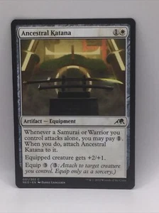 ANCESTRAL KATANA MTG Magic Cards NM-M KAMIGAWA NEON DYNASTY COMMON - Picture 1 of 1