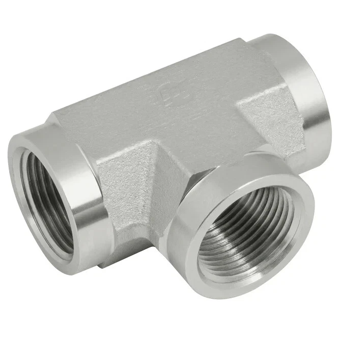 1" Female Pipe Tee - 316 Stainless Steel - Image 1 of 1