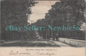 Beacon NY - MAIN STREET MIRANDO AL OESTE - Postal Matteawan - Imagen 1 de 2