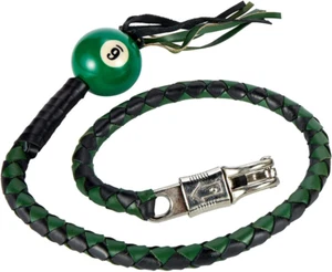 42 Long 1/2€Œ Diameter Green and Black Motorcycle Get Back Whip with NO. 6 Pool - Picture 1 of 5
