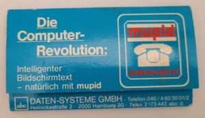 Daten-Systeme GMBH Computer Networks Hamburg Germany Vintage Matchbook - Picture 1 of 3
