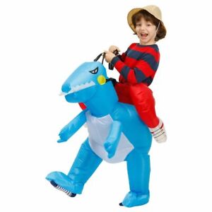 Kids Inflatable Dinosaur Costumes Halloween Party Animal Suit Dino Boys Girls  