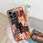 Cute Cartoon Cat Pet Chat Coque Cover Case For Iphone 15 Pro Max 14 13 12 11 Xr