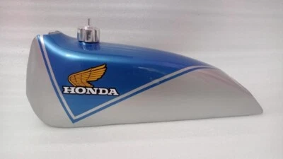 Nuevo tanque de combustible Honda TL 125 S BJ 1978 modelo acero azul plata pintado con tapa Foto 1 de 4