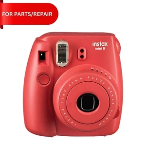 Fuji Instax Mini 8 Instant Film Camera Red- FOR PARTS/ REPAIR - Picture 1 of 3