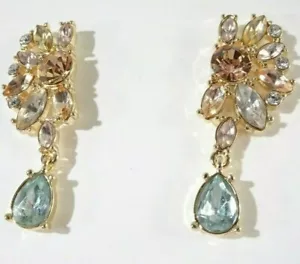 Banana Republic Women's Metallic Sparkle Crystal Drop Earrings NWT 48 - Picture 1 of 3