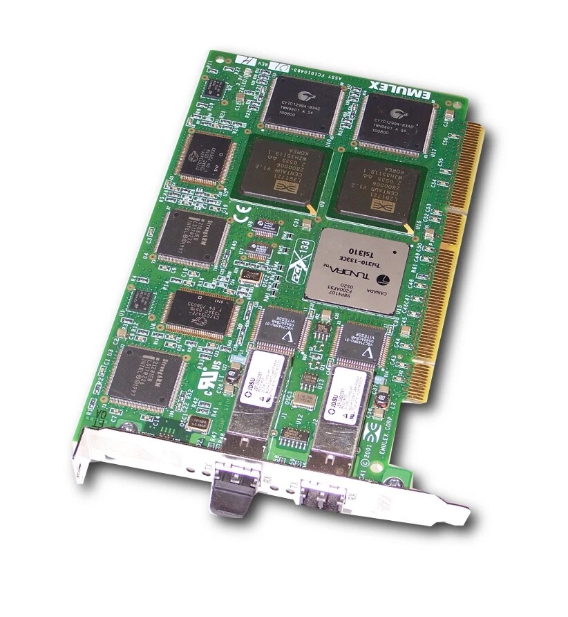 EMULEX FC1010483-01 S Doppio Canale Fibra Pci-X Hba 2GB Nuovo - Immagine 1 di 1