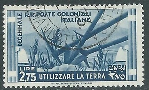 1933 EMISSIONI GENERALI USATO DECENNALE 2,75 LIRE - RA6-5 - Bild 1 von 1