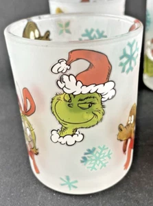 Vidrio esmerilado Dr. Seuss The Grinch Max Cindy Lou Who 10 oz. Seleccionar 1+ Cantidad NUEVO - Imagen 1 de 7