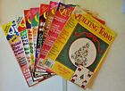 Lot of 8 "Quilting Today" Quilt Magazines 1990's with Full-Size Patterns 