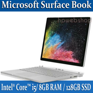 Microsoft Surface Book Intel i5 8GB RAM / 128GB SSD with Keyboard  Windows11 Pro