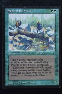 Magic The Gathering MTG PEOPLE OF THE WOODS The Dark LP Lightly Played - Picture 1 of 2