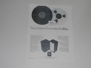 Acoustic Research AR-3a Speaker Ad, 1 Page, 1974, Article and Info